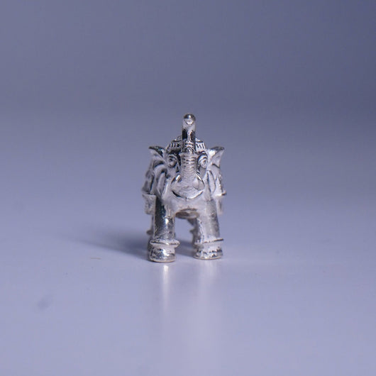 Pure Silver Elephant Idol for Pooja