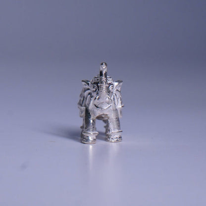 Pure Silver Elephant Idol for Pooja