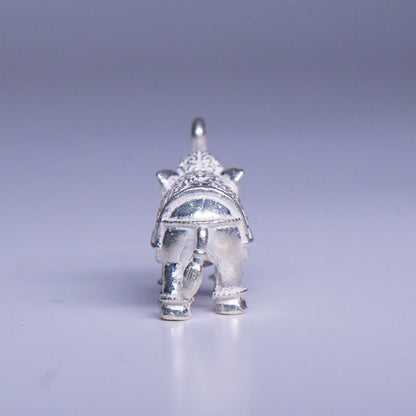 Pure Silver Elephant Idol for Pooja