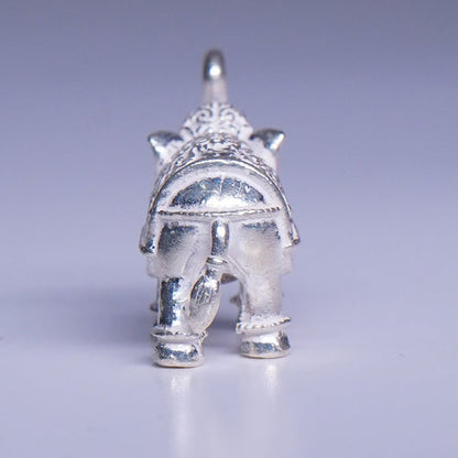 Pure Silver Elephants Pair