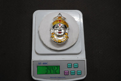 Pure Silver Lakshmi Mukhavada