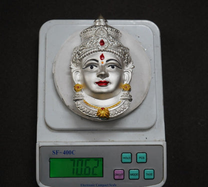 Pure Silver Lakshmi Mukhavada