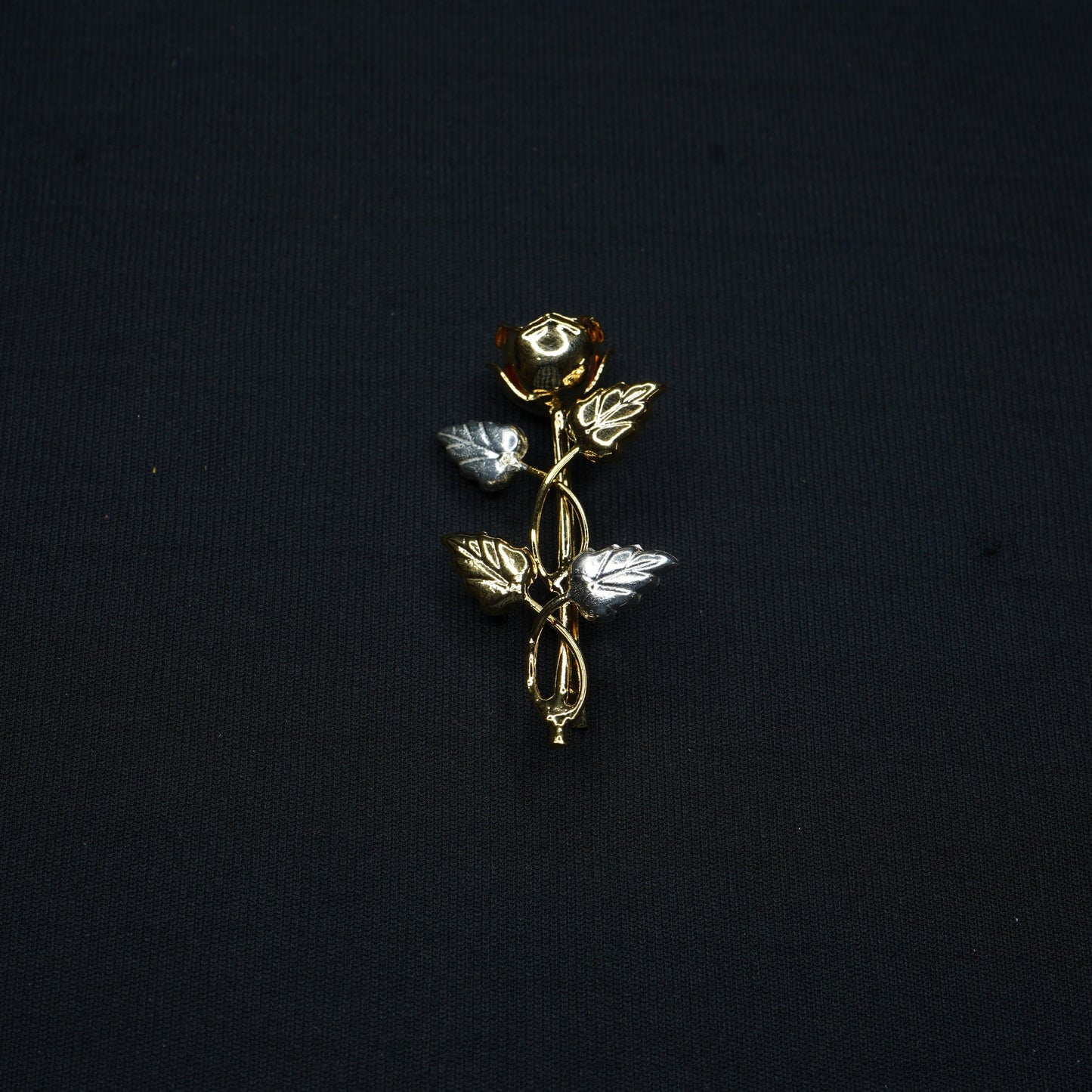 Pure Silver Gold Plated Brooch