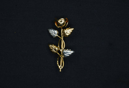 Pure Silver Gold Plated Brooch