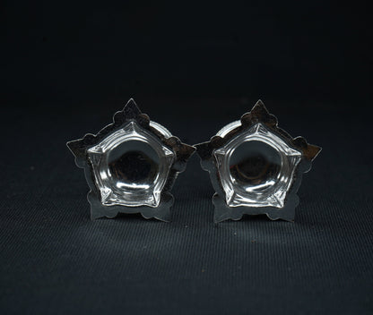 Pure Silver Kundulu Diya Pair