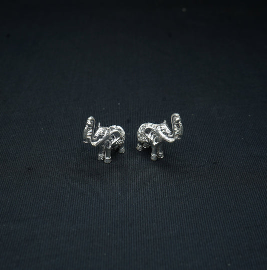 Pure Silver Elephants Pair 32g - PUSHMYCART