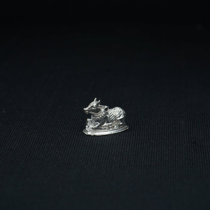 Pure Silver Small Nandi 10g - PUSHMYCART