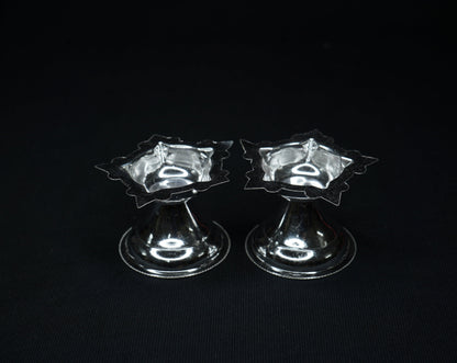 Pure Silver 5 Mukh Diya Pair