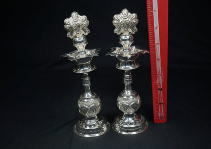 Pure Silver Diya Shank Chakara