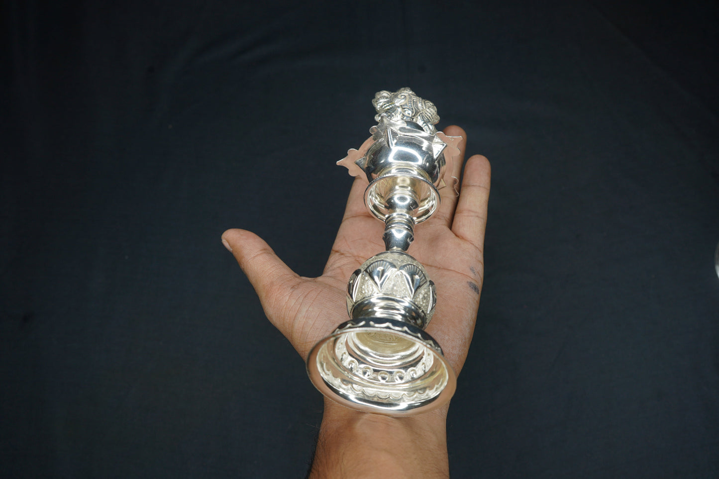 Pure Silver Diya Shank Chakara