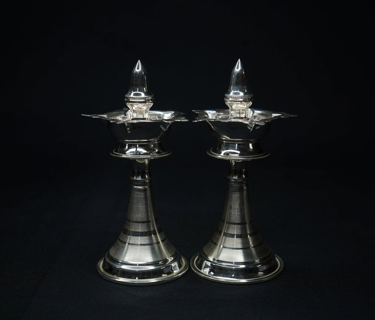 Pure Silver Pair of Deepalu