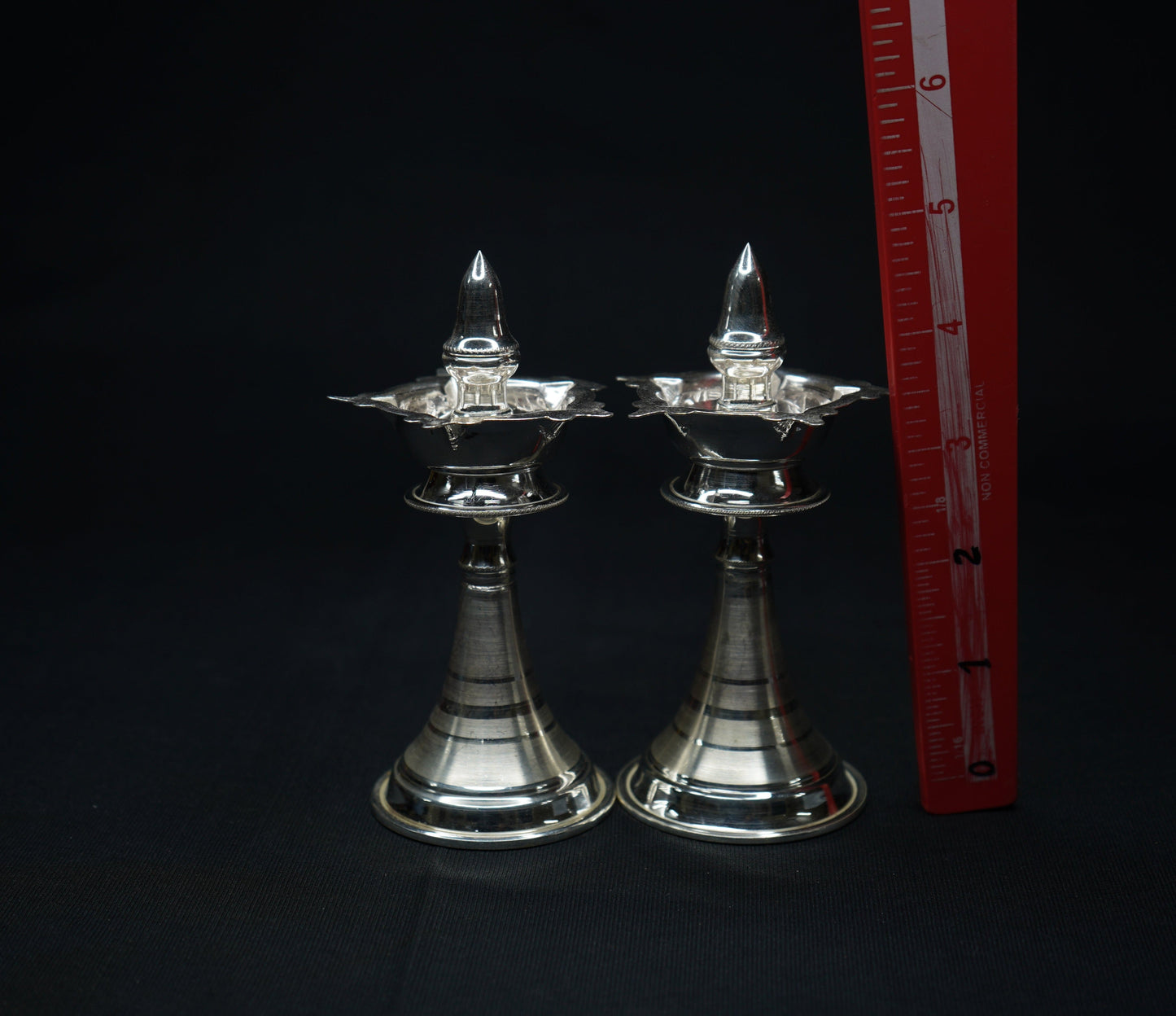 Pure Silver Pair of Deepalu