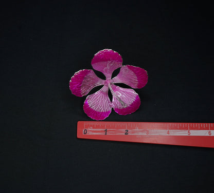 Pure Silver Pink Flower