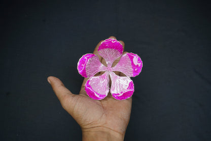 Pure Silver Pink Flower