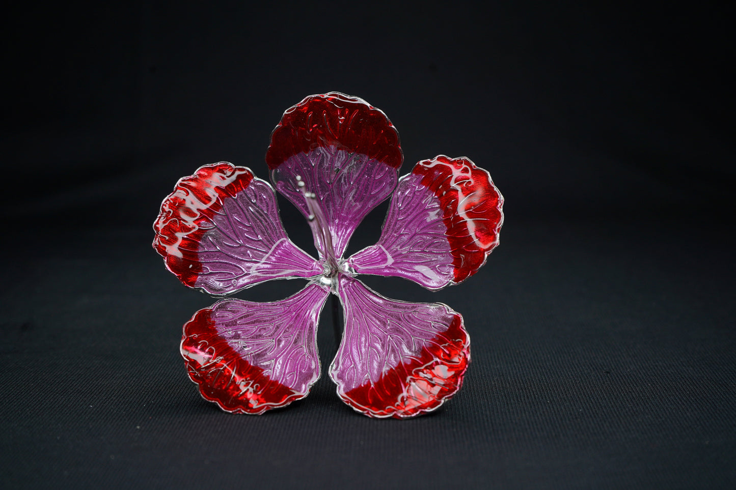 Pure Silver Pink And Red Flowers 21g - PUSHMYCART