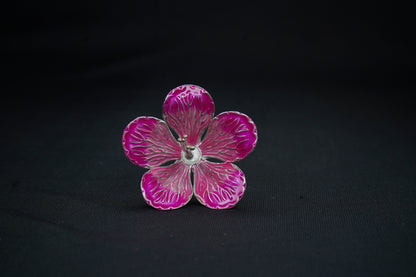 Pure Silver Light Pink Small Flower 9g - PUSHMYCART