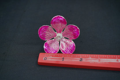 Pure Silver Light Pink Small Flower