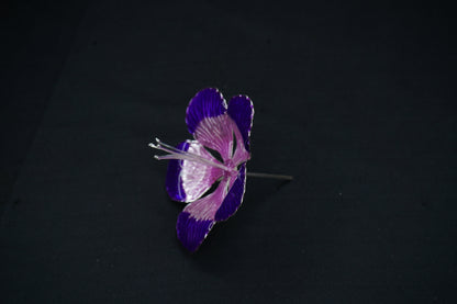 Pure Silver Pink Purple Flower