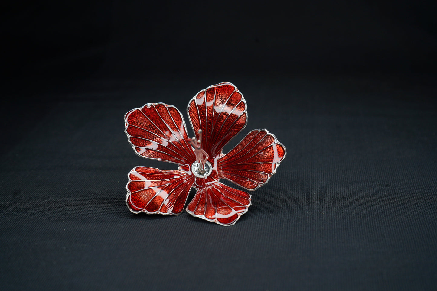 Pure Silver Maroon Flower 15g - PUSHMYCART