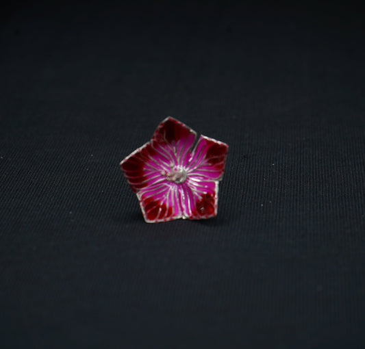 Pure Silver Pink And Red Flowers 3g - PUSHMYCART