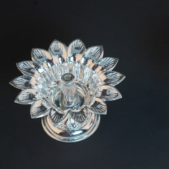 Pure Silver Fancy Diya 14g - PUSHMYCART