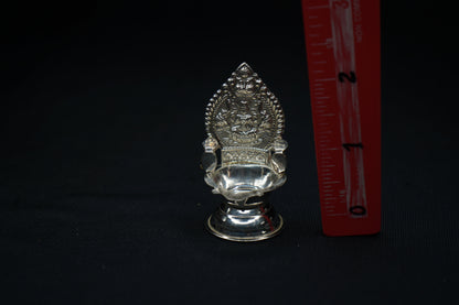 Pure Silver Gajalakshmi Diya