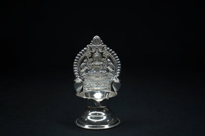 Pure Silver Gajalakshmi Diya