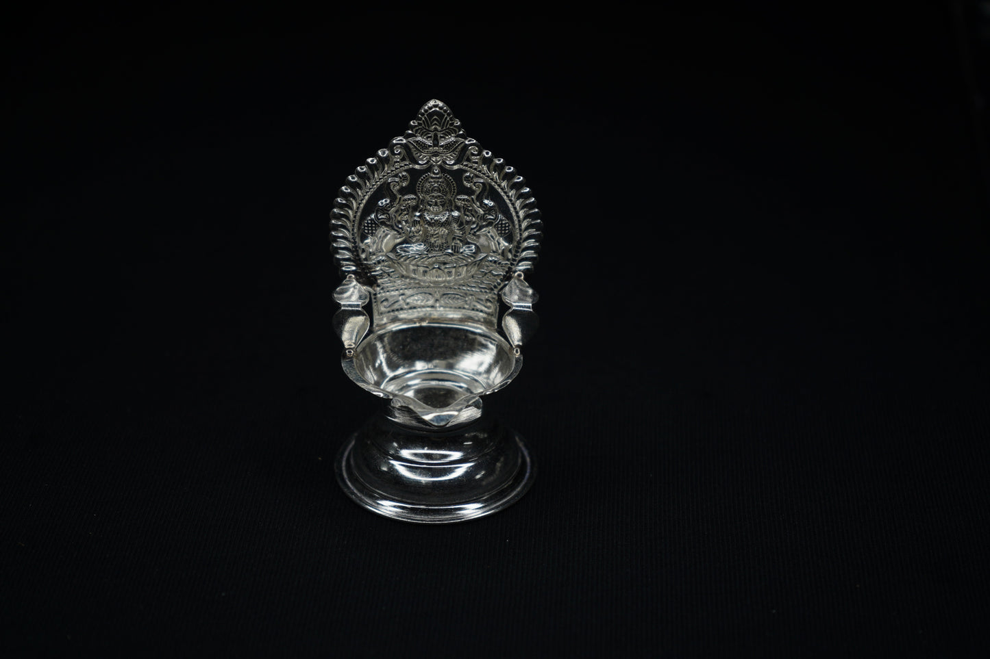 Pure Silver Gajalakshmi Diya