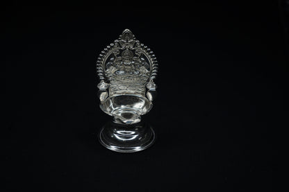 Pure Silver Gajalakshmi Diya