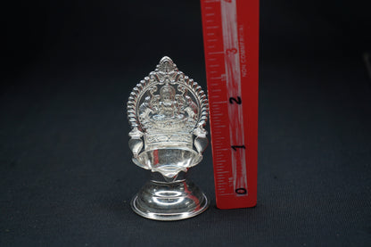 Pure Silver Gajalakshmi Diya