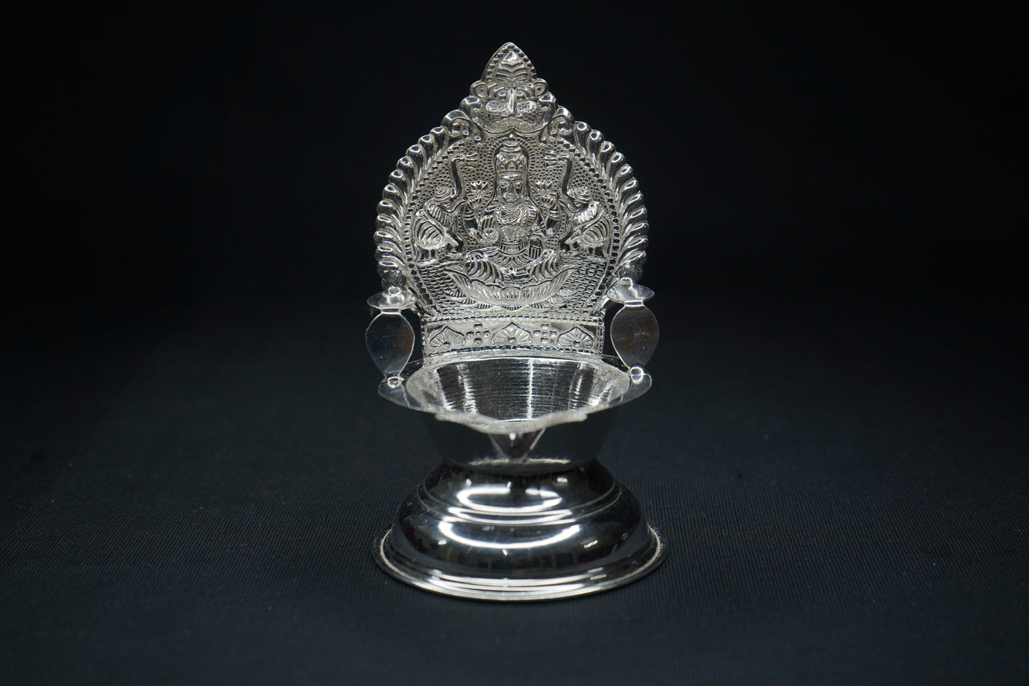 Pure Silver Gajalakshmi Diya