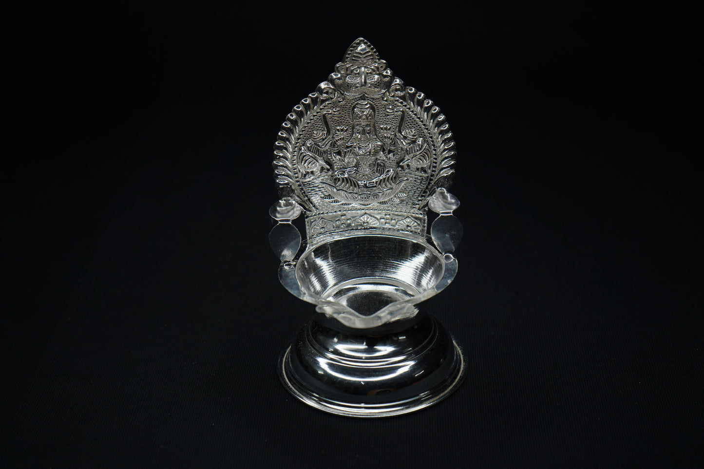 Pure Silver Gajalakshmi Diya