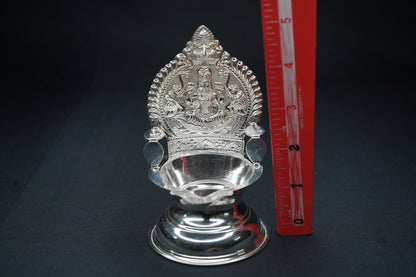 Pure Silver Gajalakshmi Diya