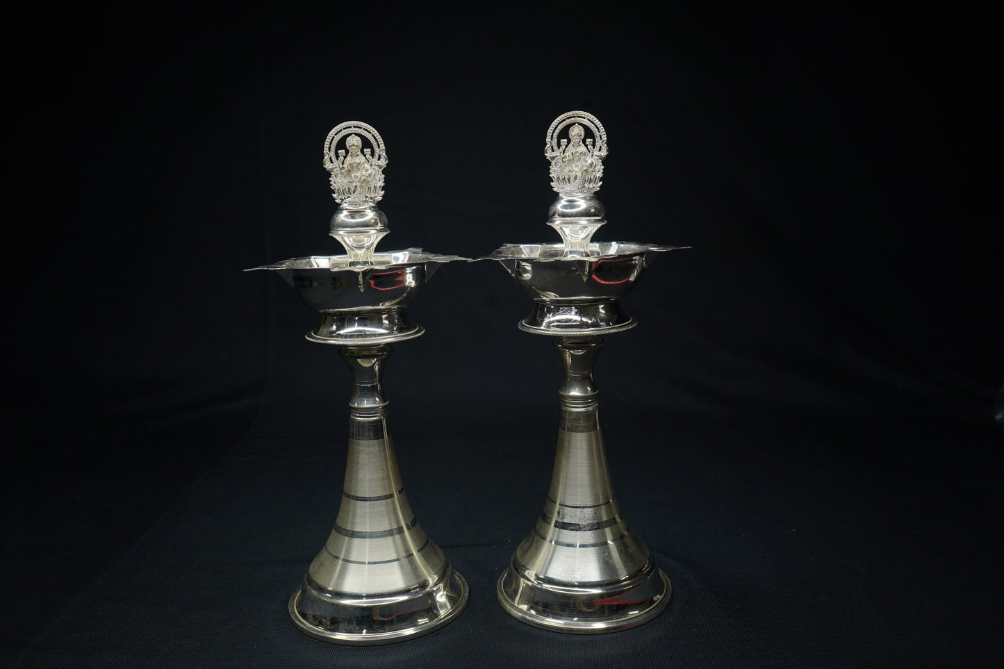 Pure Silver Laxmi Small Fancy Pair Diya