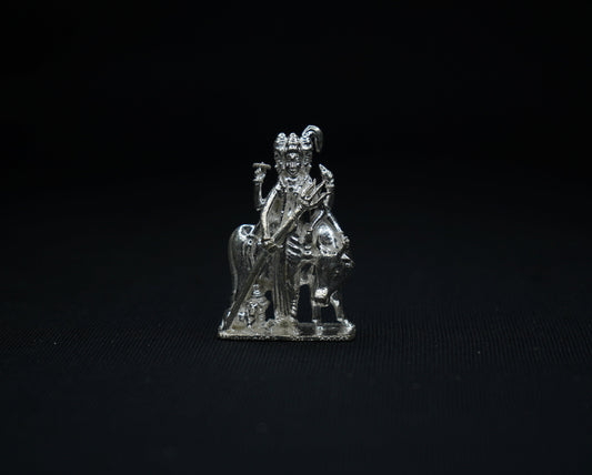 Pure Silver Dattatreya Idol 46.4g - PUSHMYCART