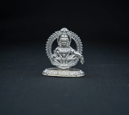 Pure Silver Ayyappa Idol 34g - PUSHMYCART