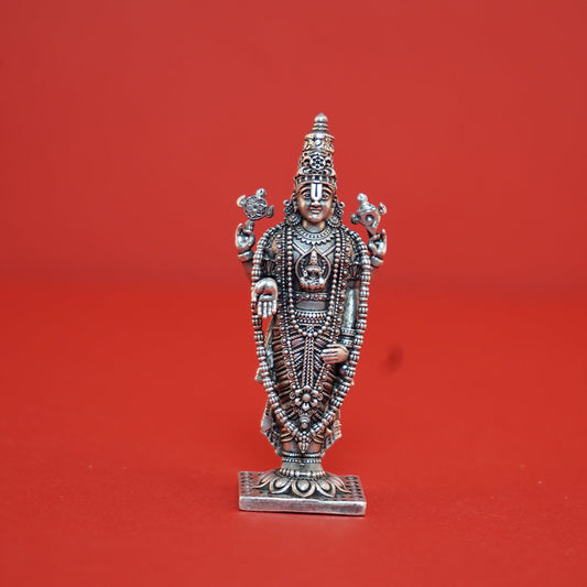 Pure Silver Venkateshwara Swamy Idol Antique Grams:50