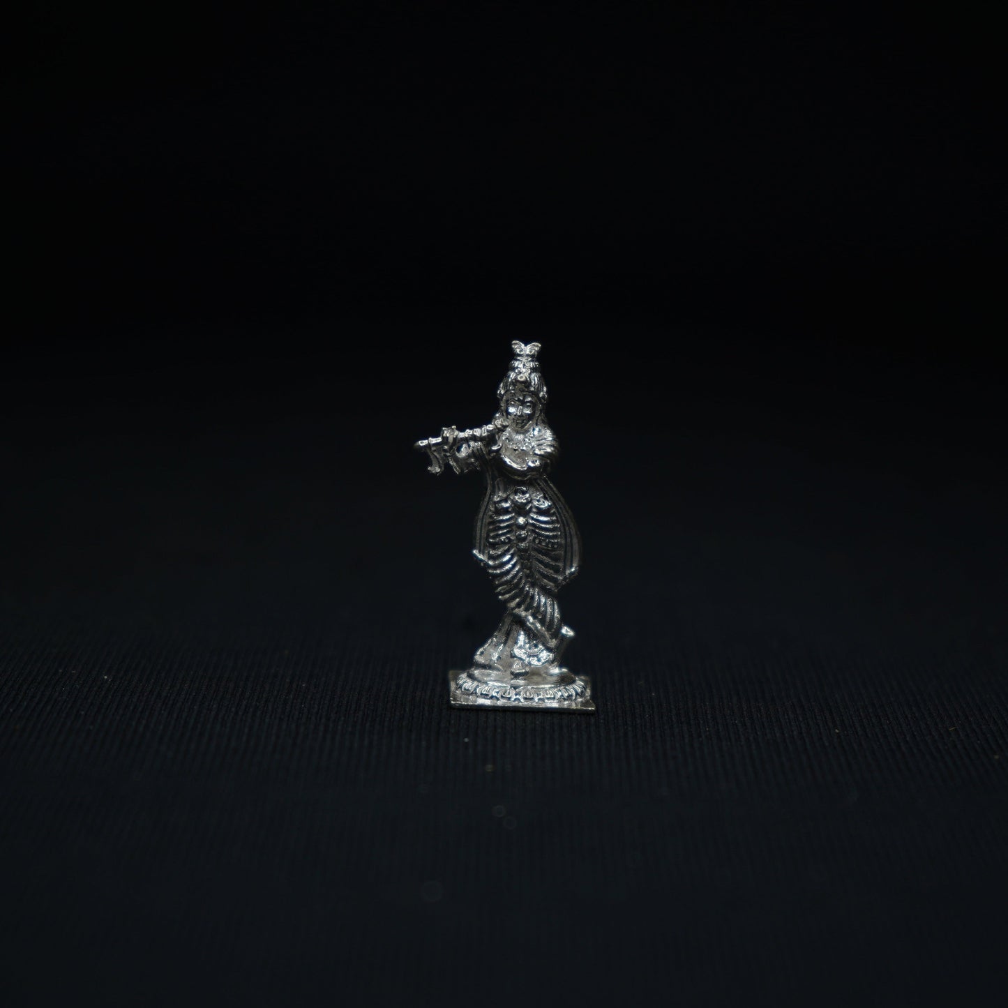 Pure Silver Murali Krishna Idol