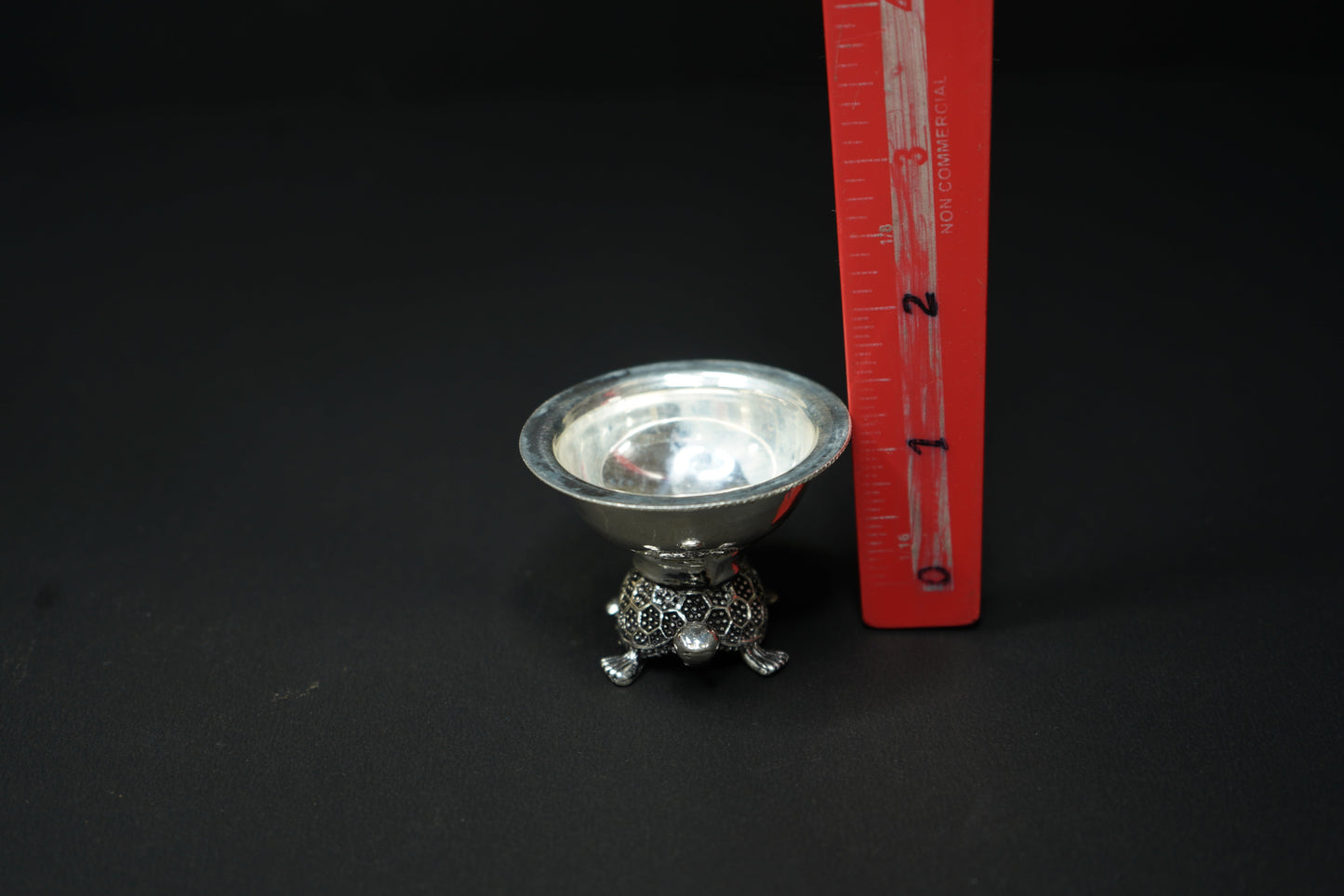 Pure Silver Antique Tortoise Pair Diya