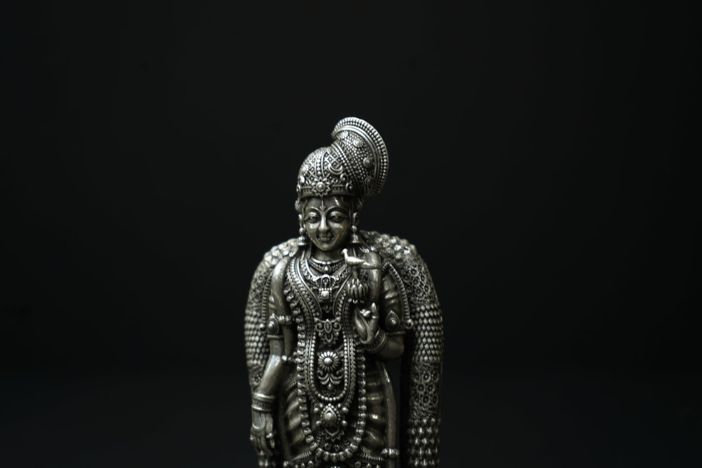 Pure Silver Aandal Amma Antique Idol