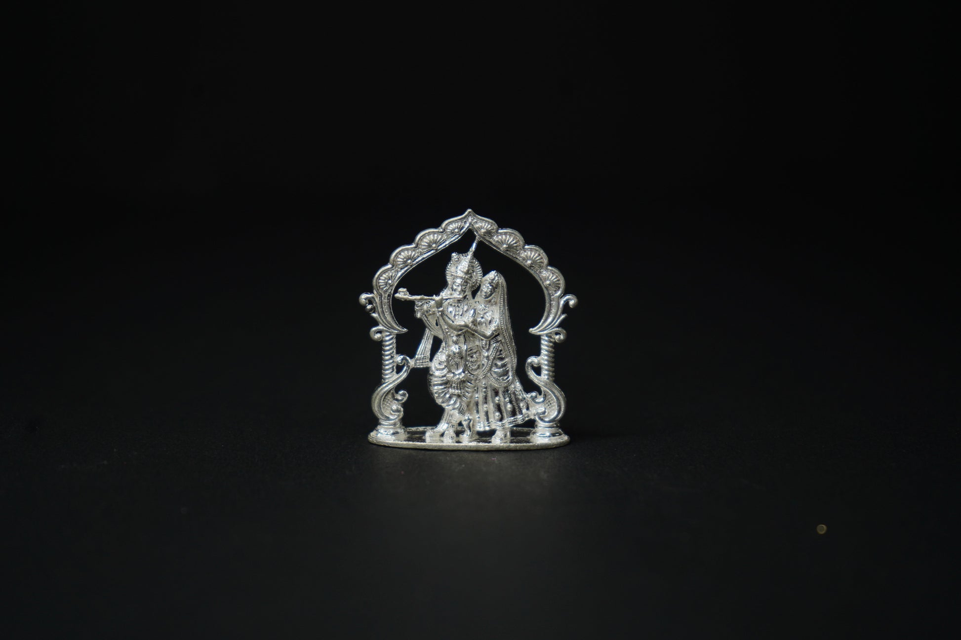 Pure Silver Radha Krishna Idol 13.9g - PUSHMYCART