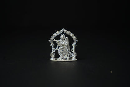 Pure Silver Radha Krishna Idol 13.9g - PUSHMYCART