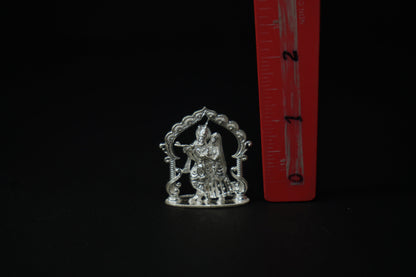 Pure Silver Radha Krishna Idol