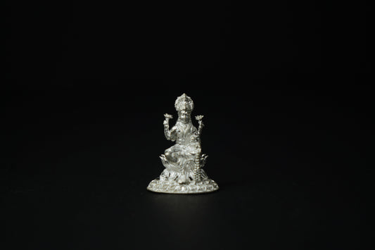 Pure Silver Goddess Laxmi Devi Idol