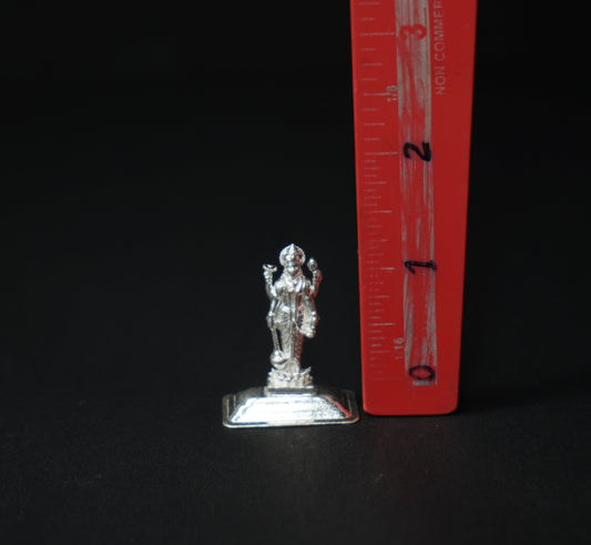 Pure Silver Lord Vishnu Idol 8.97grams - PUSHMYCART