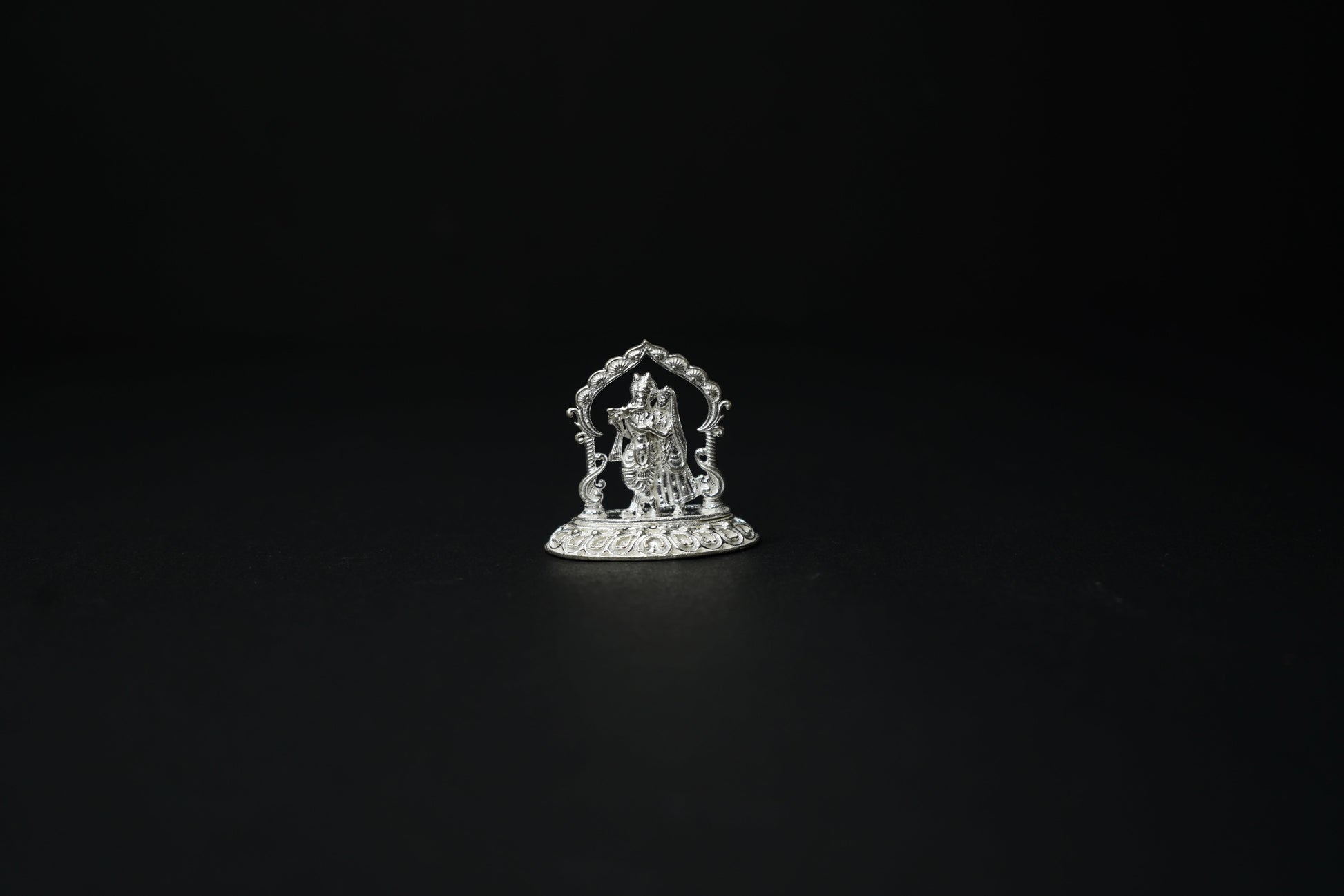 Pure Silver Radha Krishna Idol 17.07 grams - PUSHMYCART