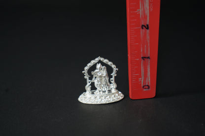 Pure Silver Radha Krishna Idol