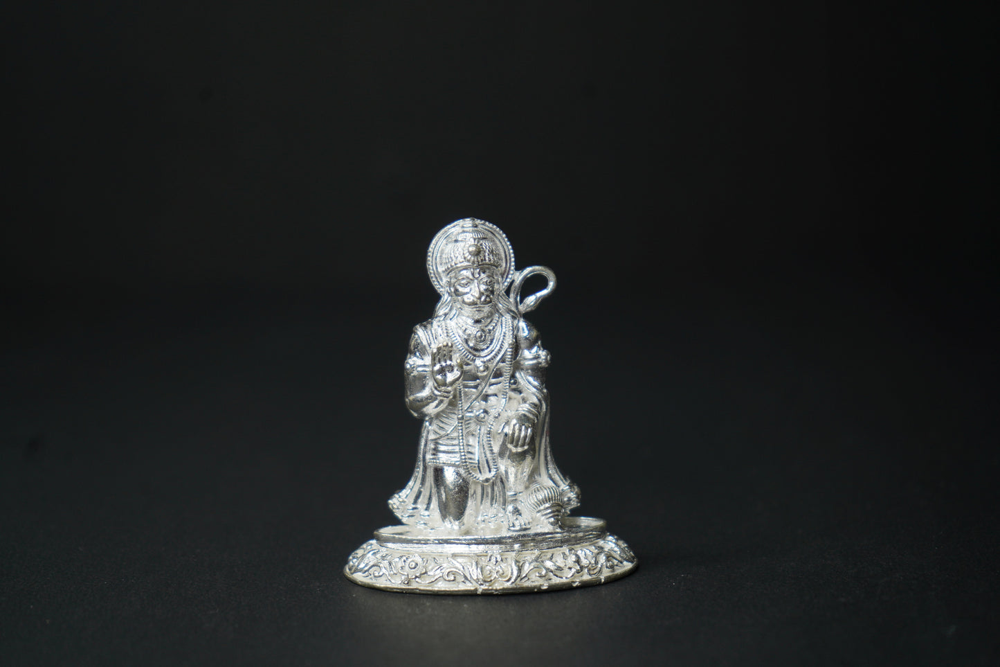 Pure Silver Large Hanuman Idol