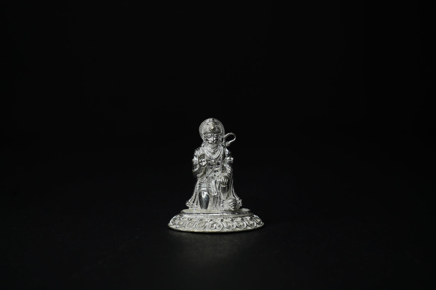 Pure Silver Hanuman Bajrangbali Idol