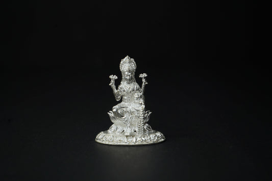 Pure Silver Lakshmi Idol 31.98grams - PUSHMYCART